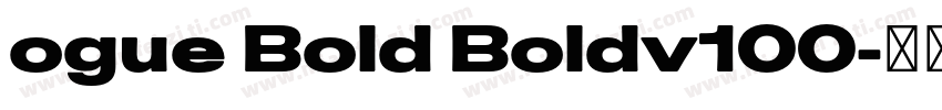 ogue Bold Boldv100字体转换